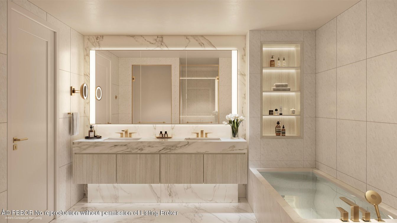 Bathroom, Interior, Marble, Marble Walls