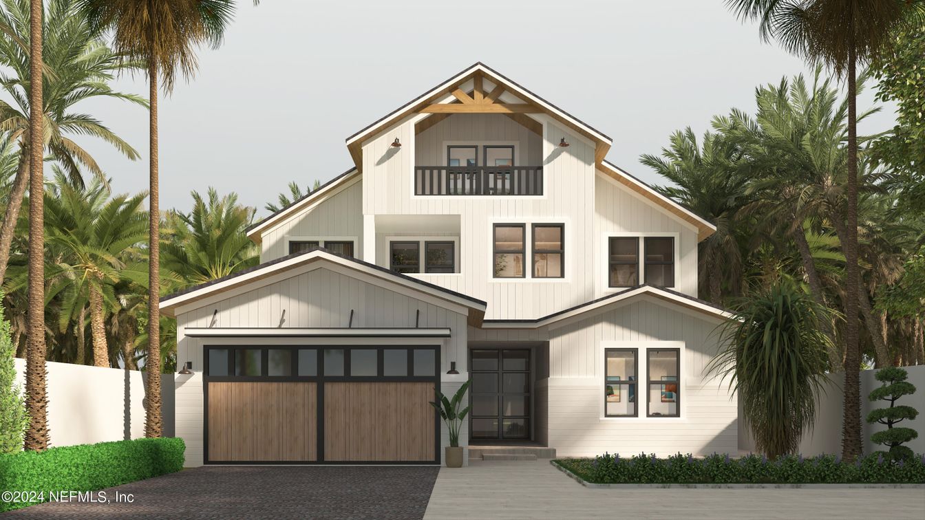 Attached, Exterior, Facade, Farmhouse