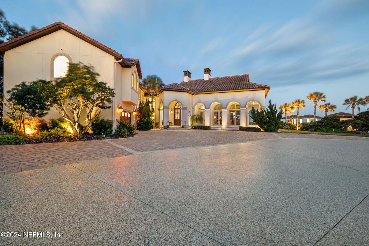 Backyard, Exterior, Facade, Spanish Mediterranean