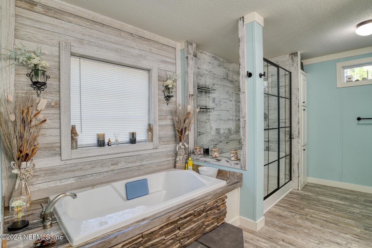 Bathroom, Interior, Wood Texture Flooring