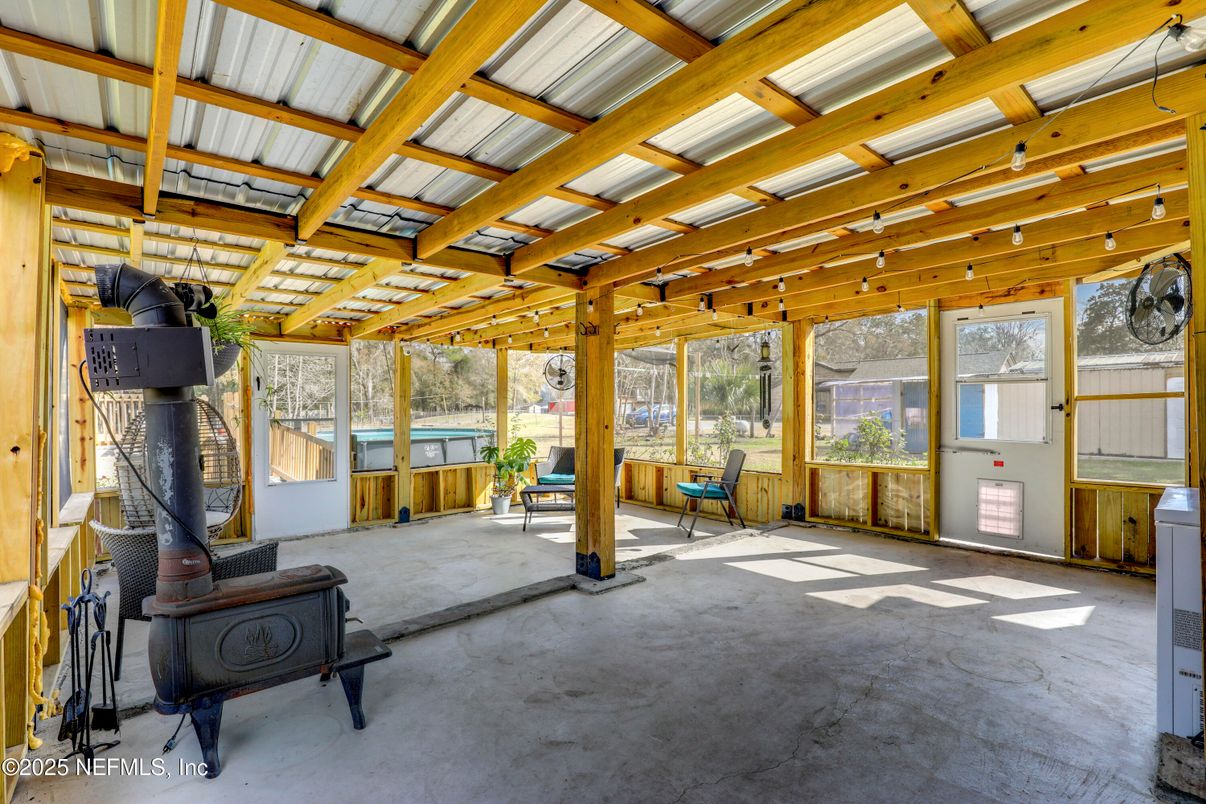 Interior, Wooden Beams