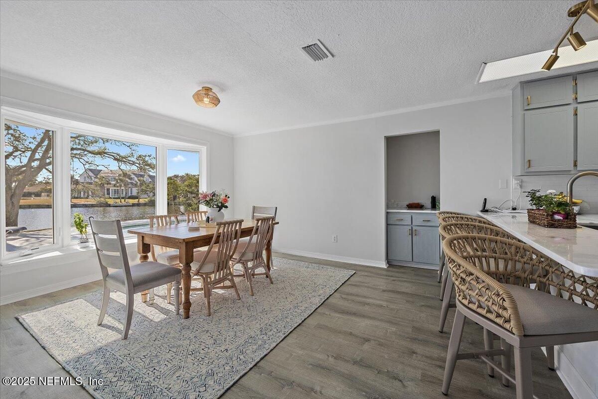 Dining room, Interior, Wood Texture Flooring