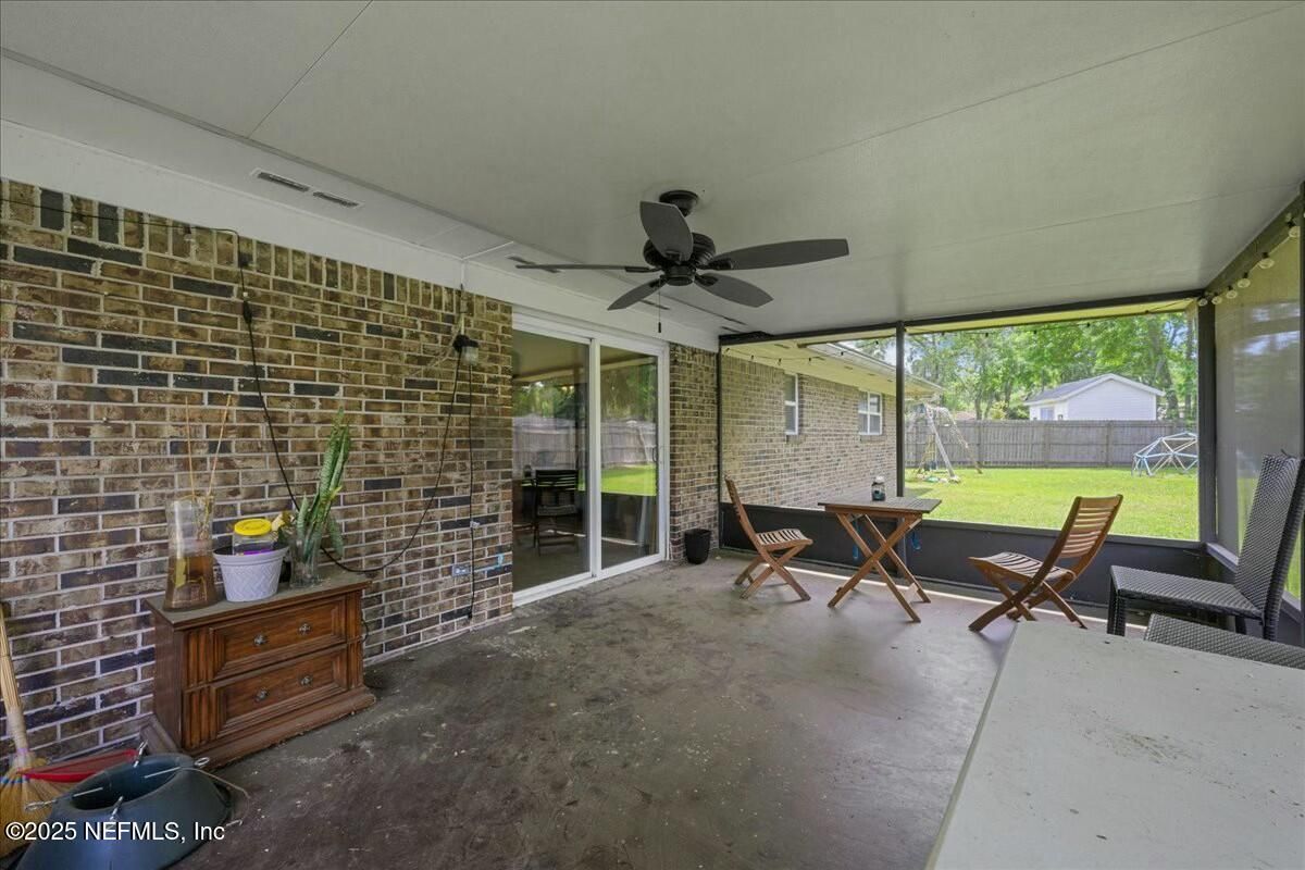 Interior, Stone Walls, Sun Room