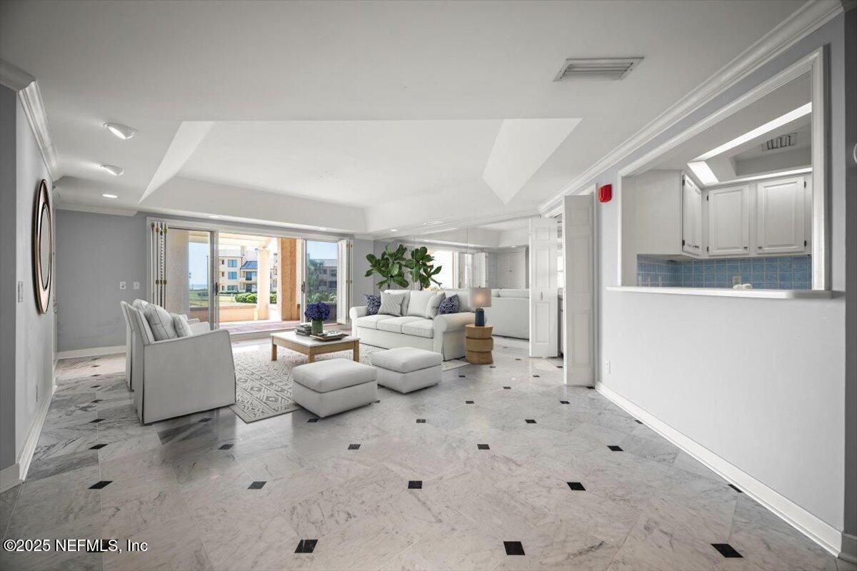 Interior, Living room, Marble, Recessed Lighting