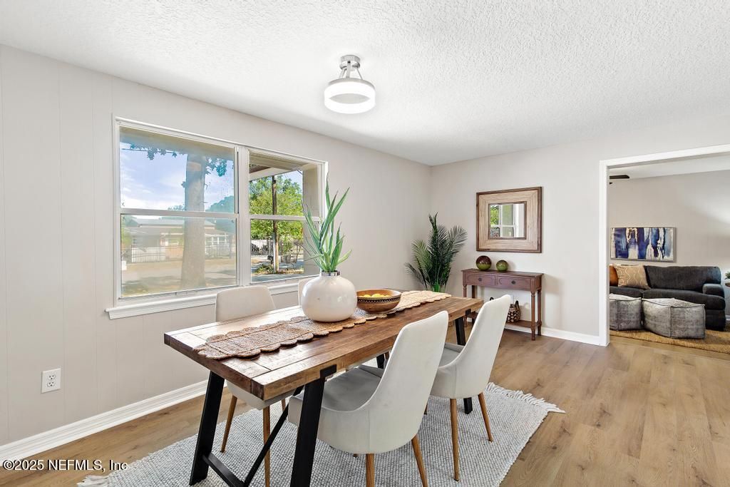 Dining room, Interior, Wood Texture Flooring