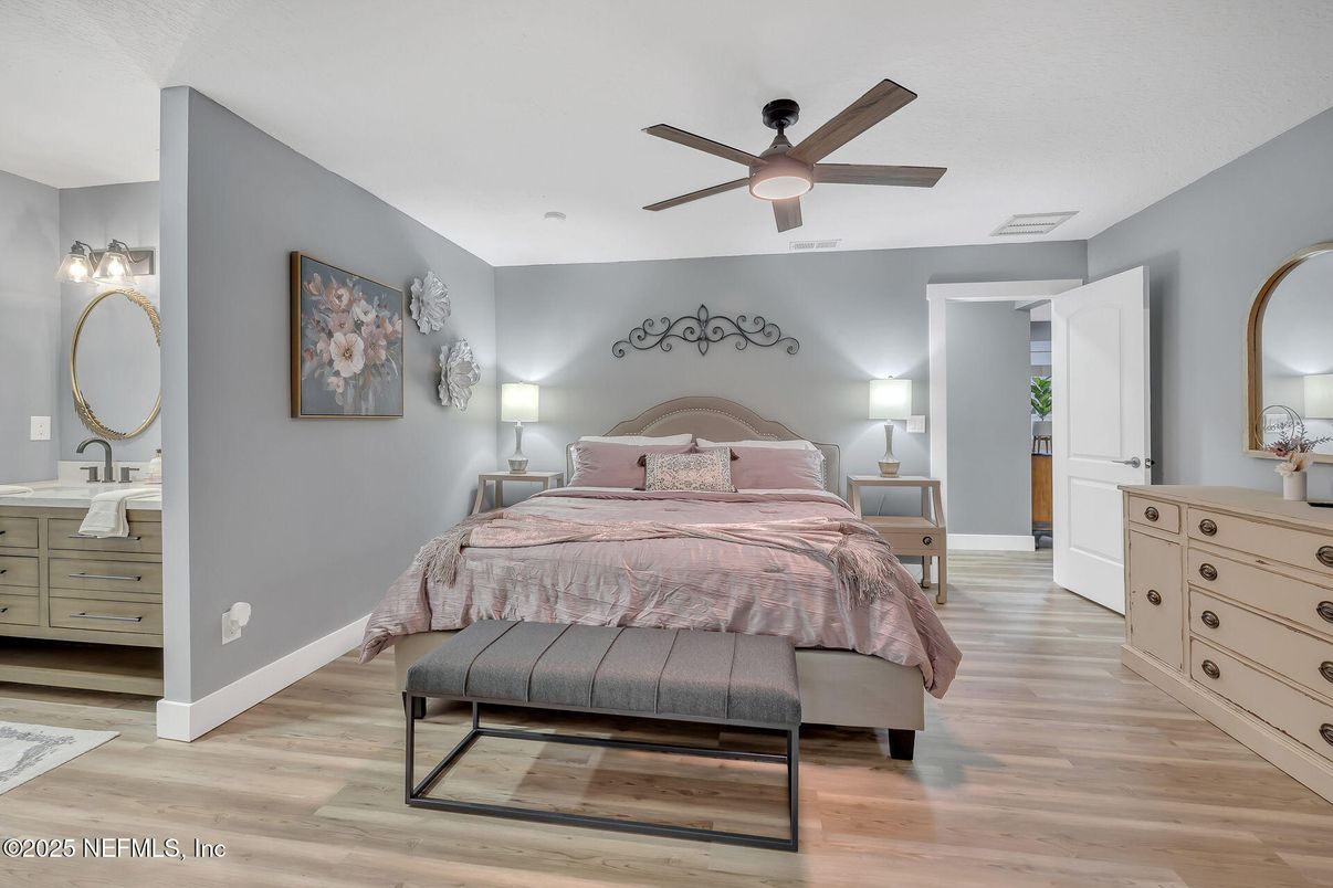 Bedroom, Interior, Wood Texture Flooring