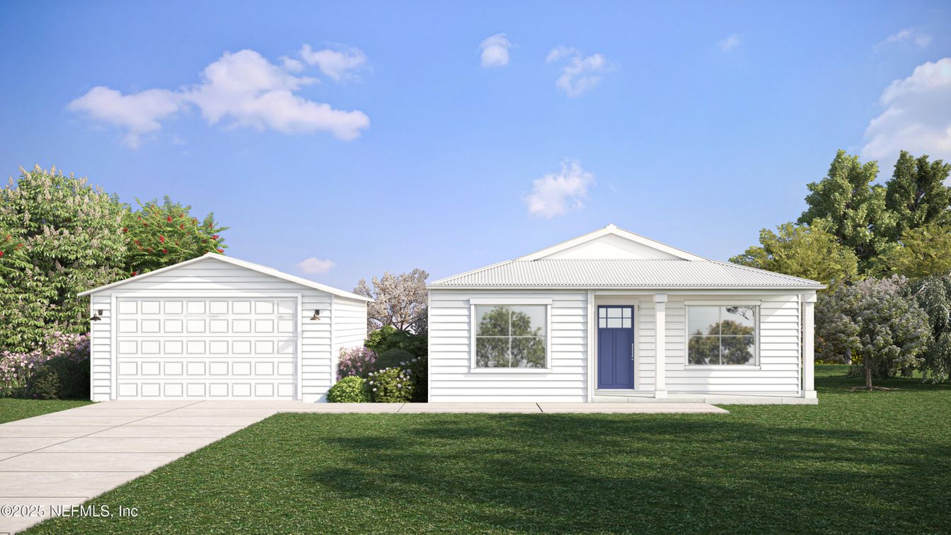 Backyard, Detached Garage, Exterior