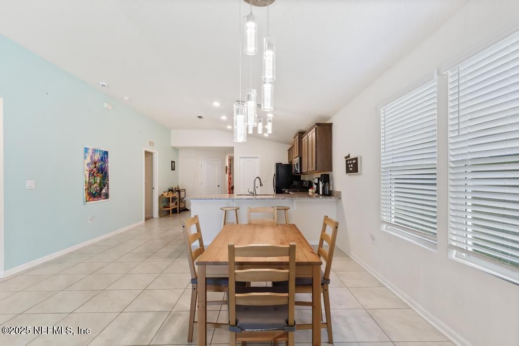 Dining room, Interior, Kitchen, Pendant Lights, Recessed Lighting