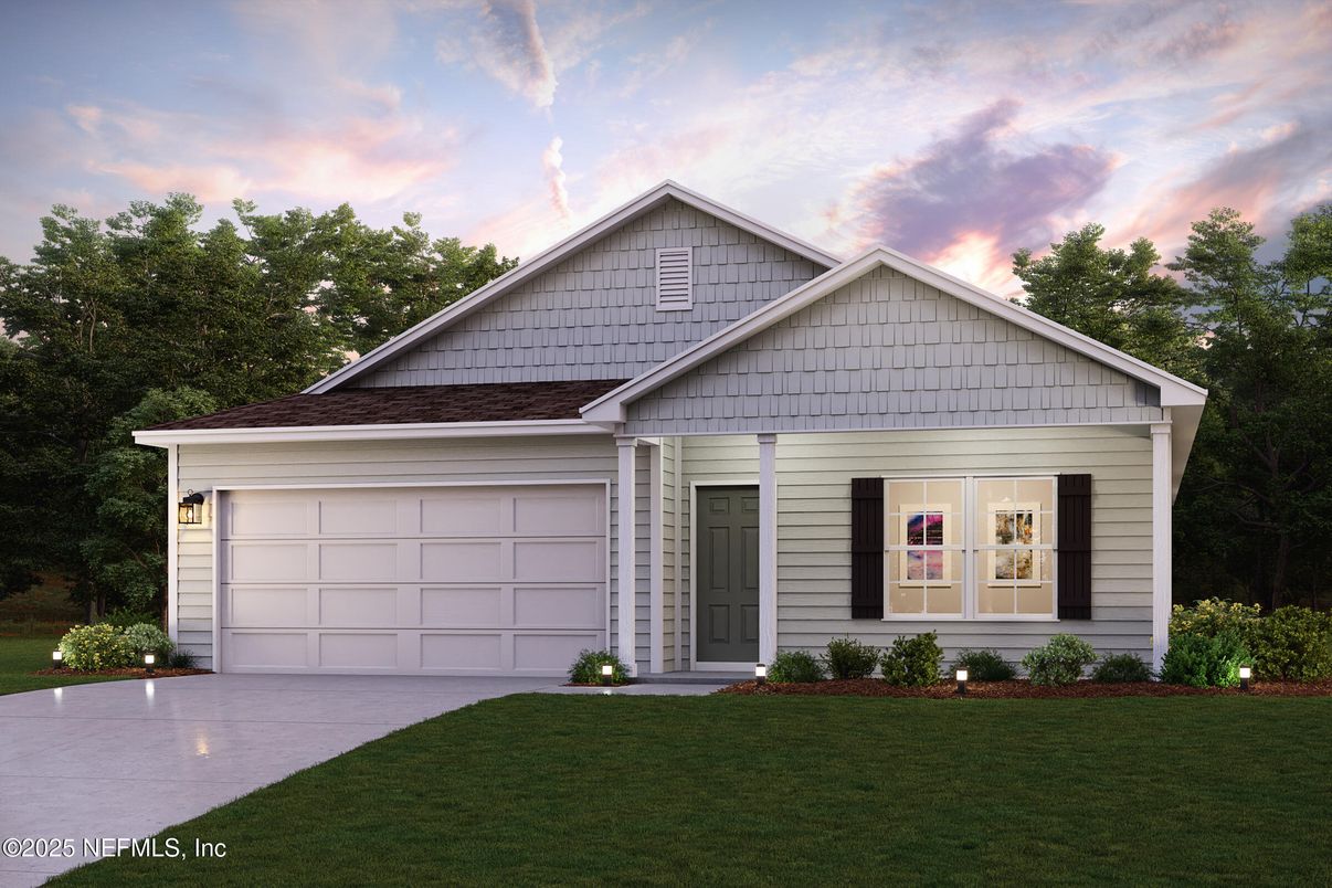 Attached, Exterior, Facade, Brick Traditional