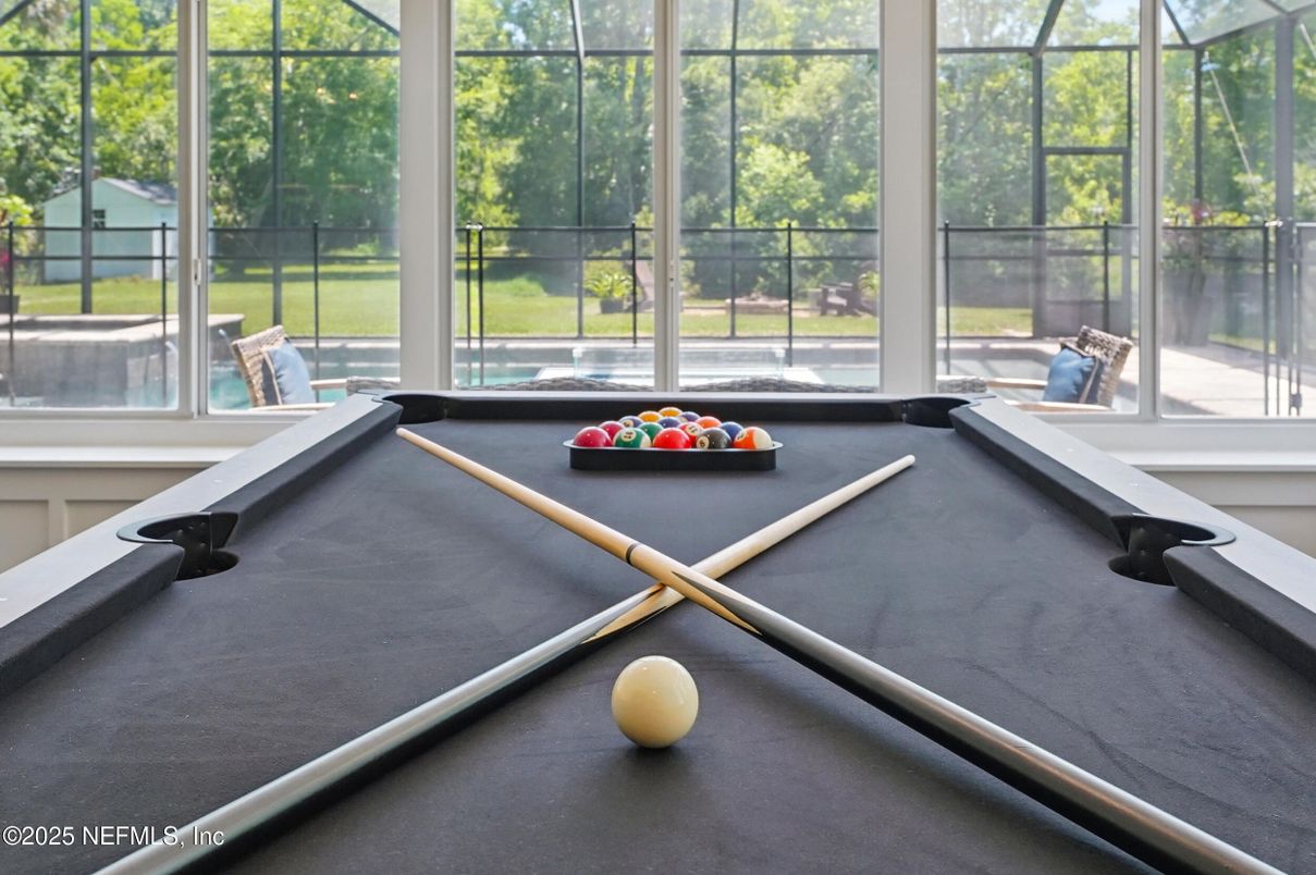 Billiard Table, Game Room, Interior, Sun Room