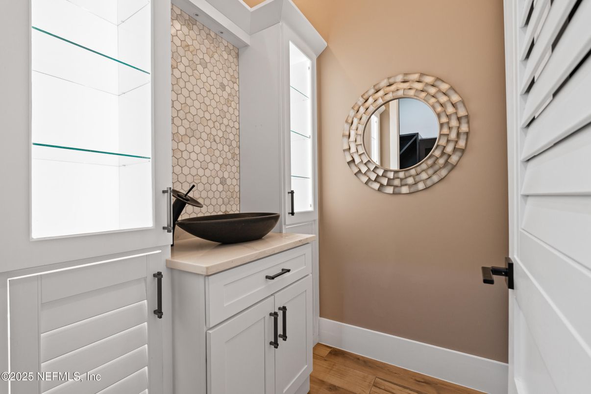 Bathroom, Interior, Wood Texture Flooring