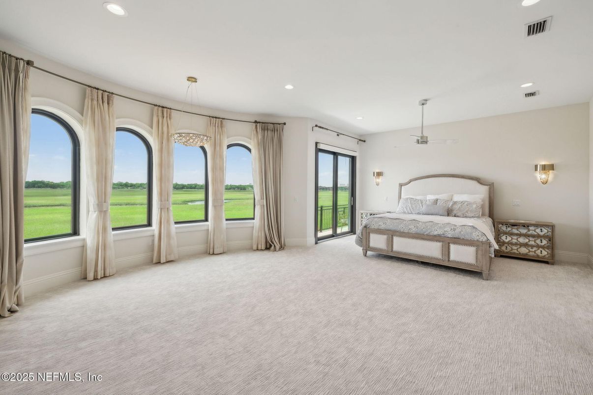 Bedroom, Interior, Recessed Lighting