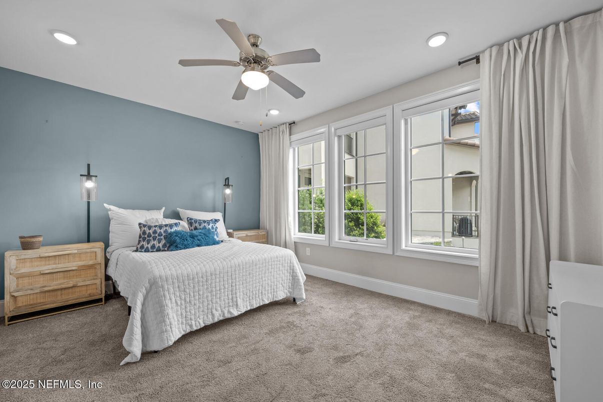 Bedroom, Interior, Recessed Lighting