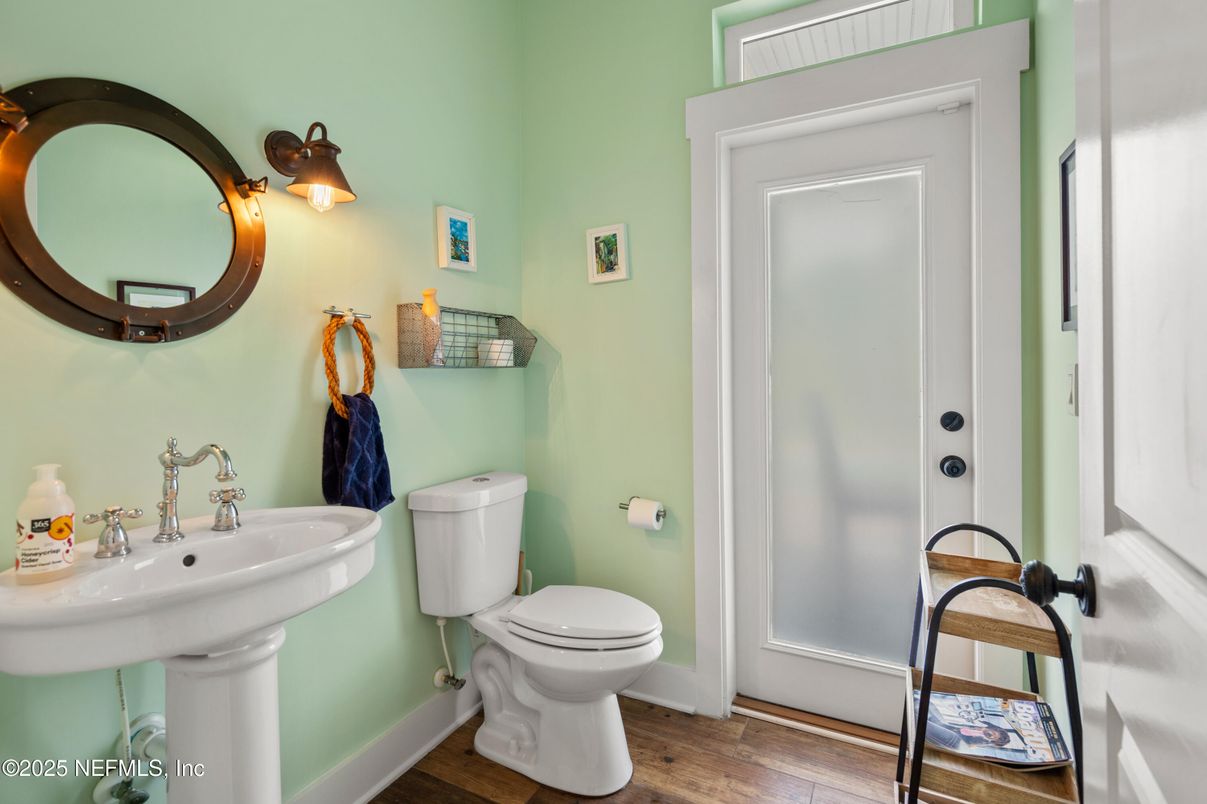 Bathroom, Interior, Wood Texture Flooring