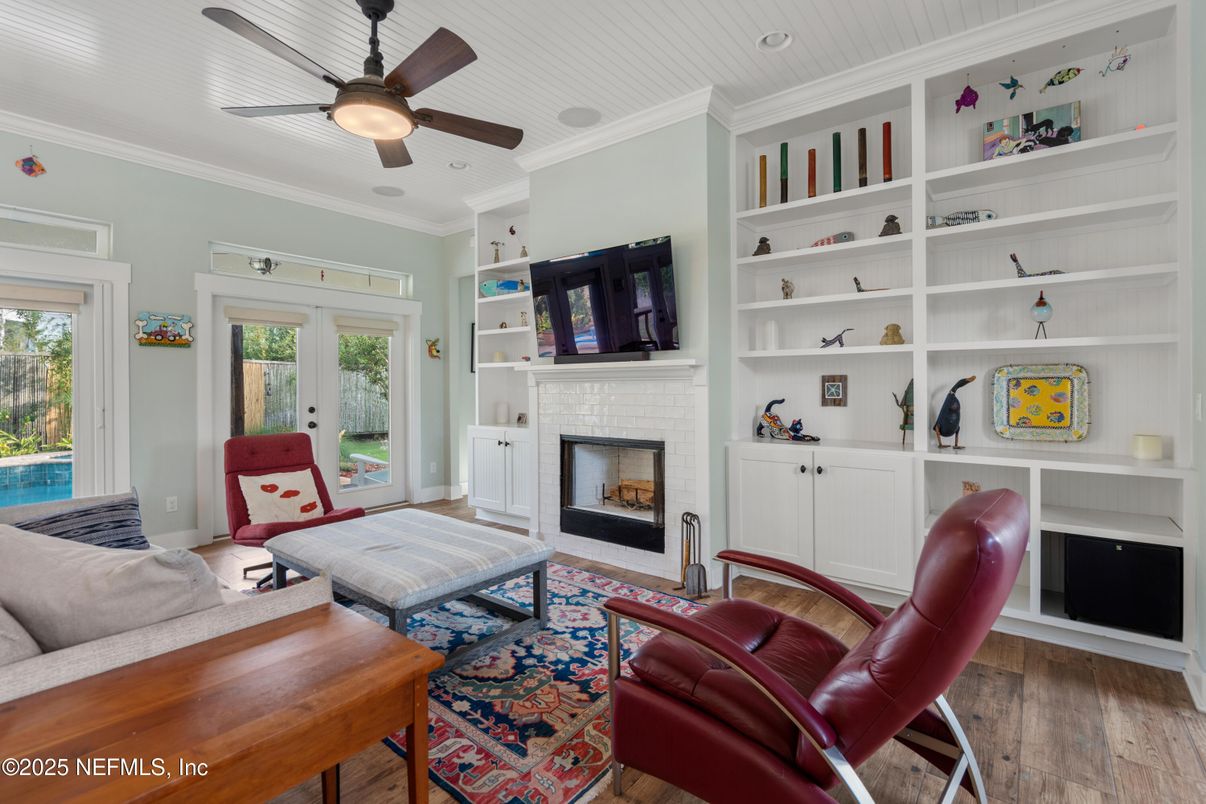 Fireplace, Interior, Living room, Wood Texture Flooring
