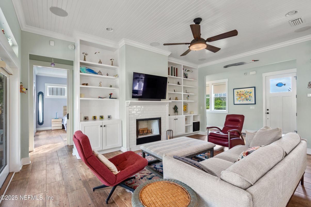 Fireplace, Interior, Living room, Wood Texture Flooring