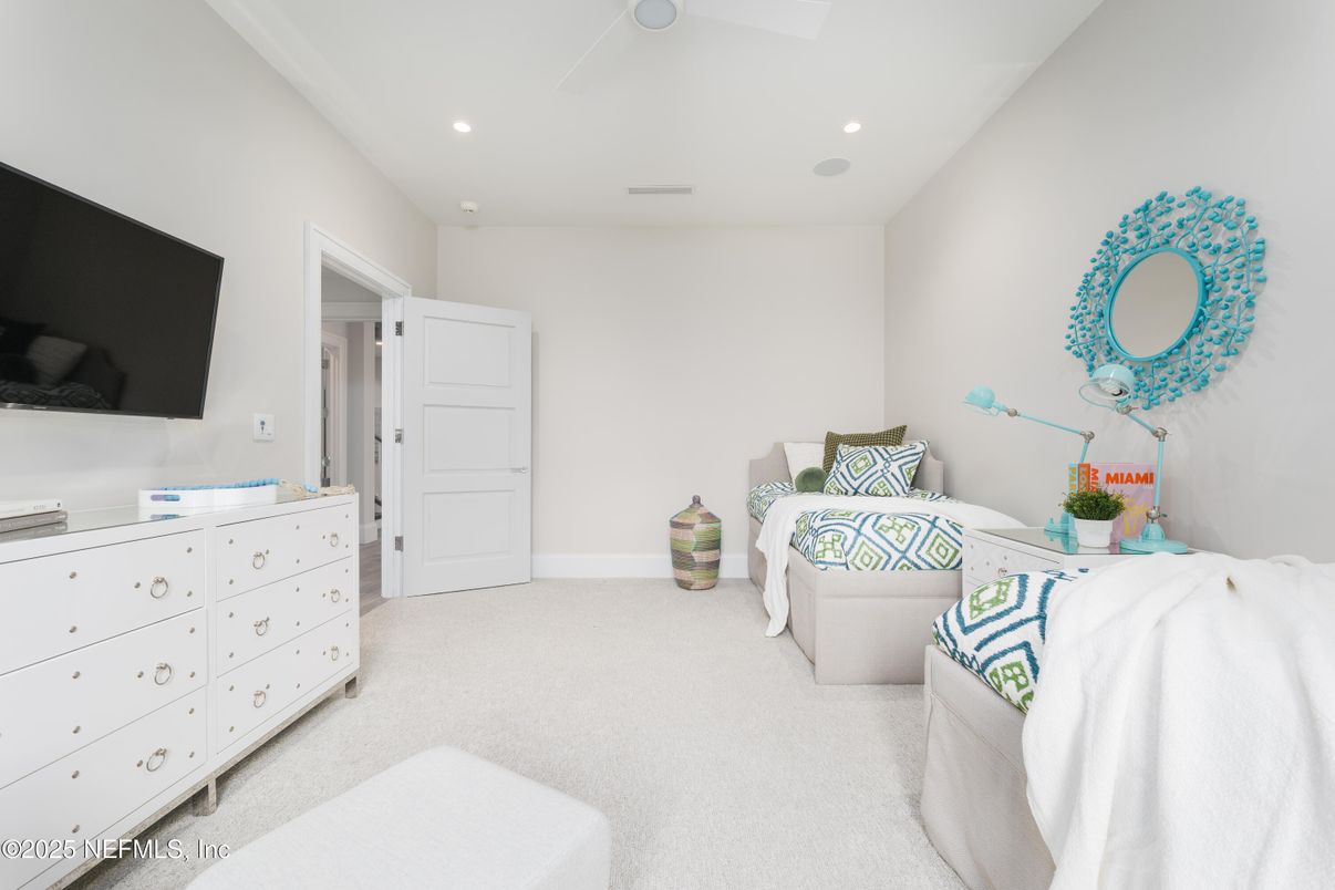 Bedroom, Interior, Recessed Lighting