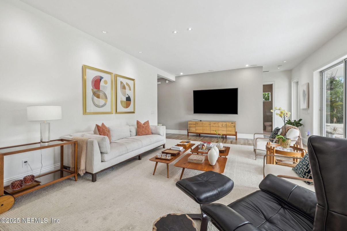 Interior, Living room, Recessed Lighting