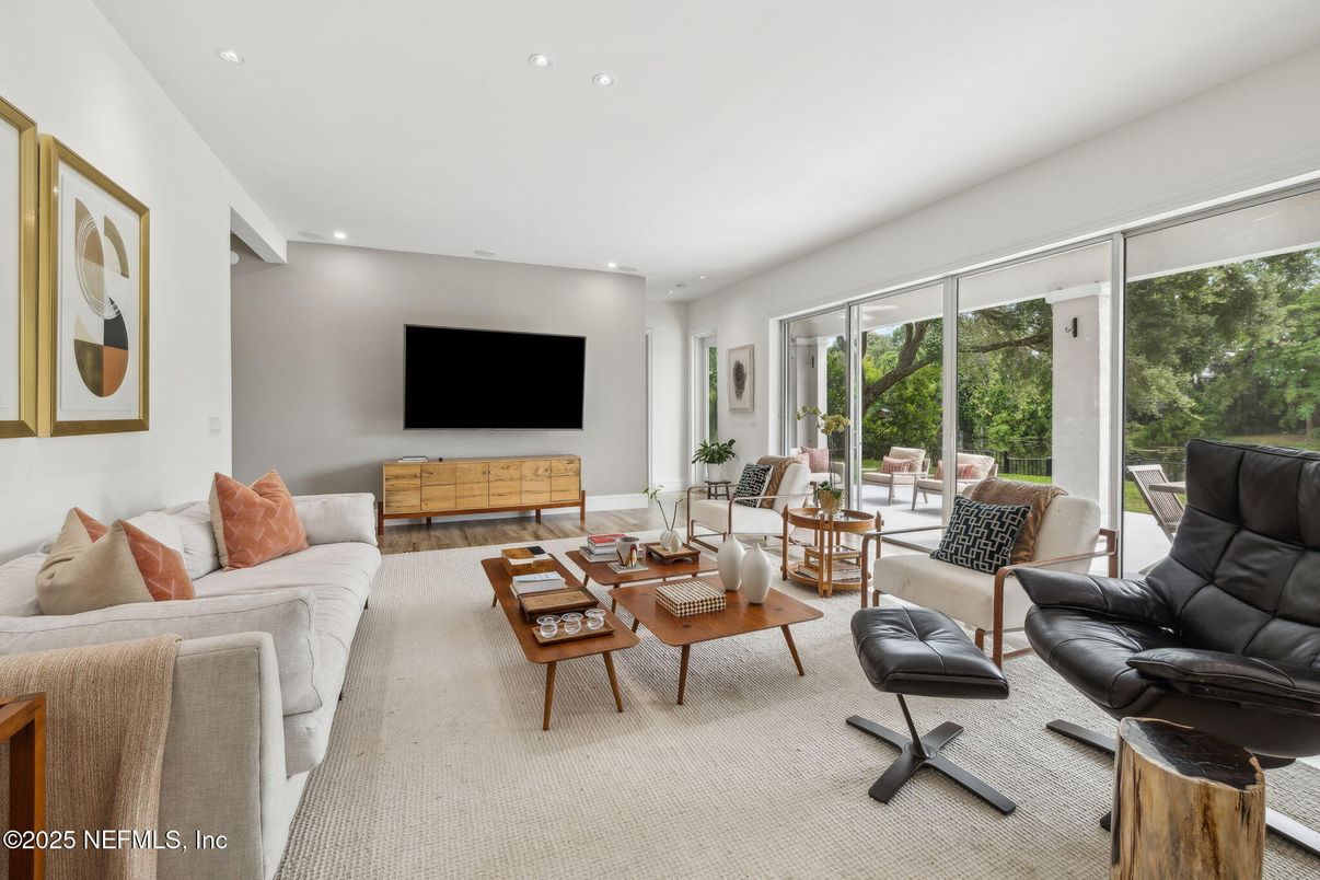 Interior, Living room, Recessed Lighting