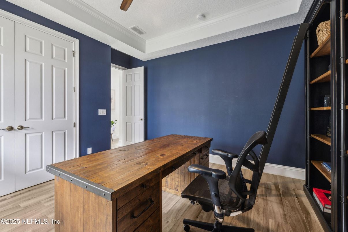 Home Office, Interior, Wood Texture Flooring