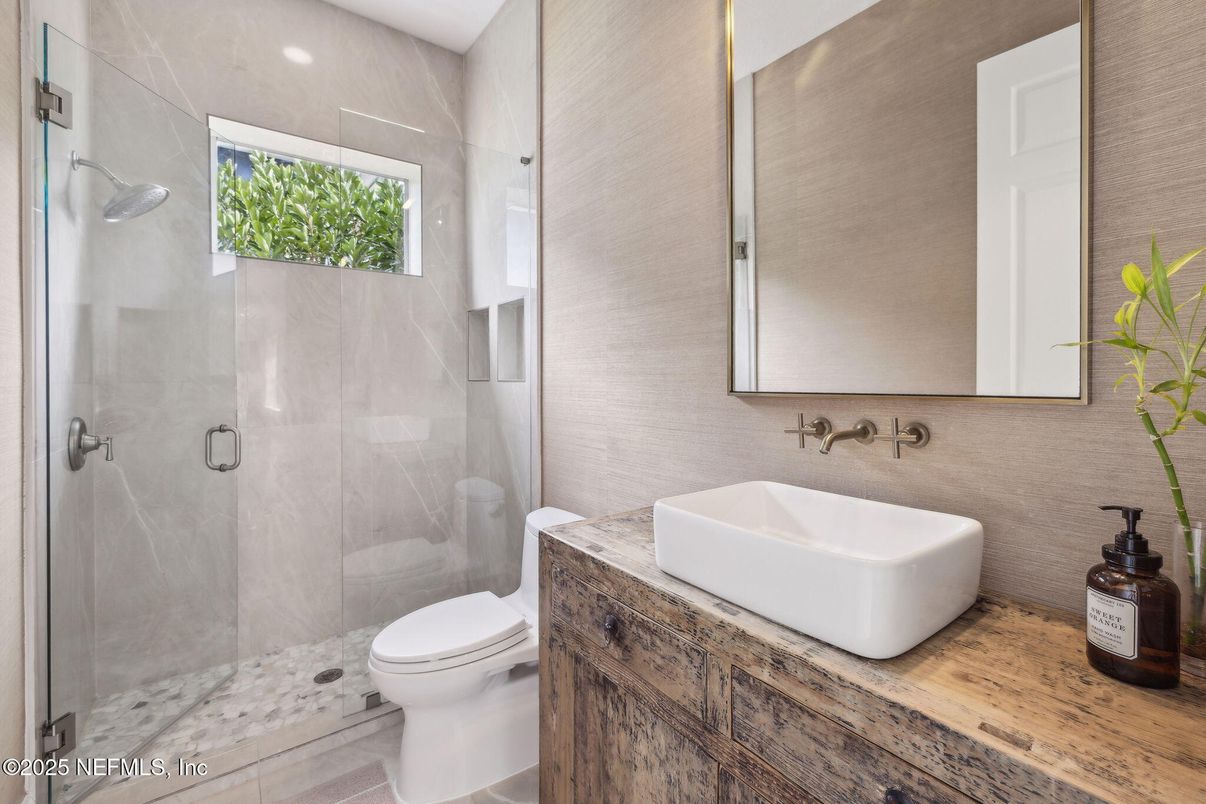 Bathroom, Glass Shower, Interior