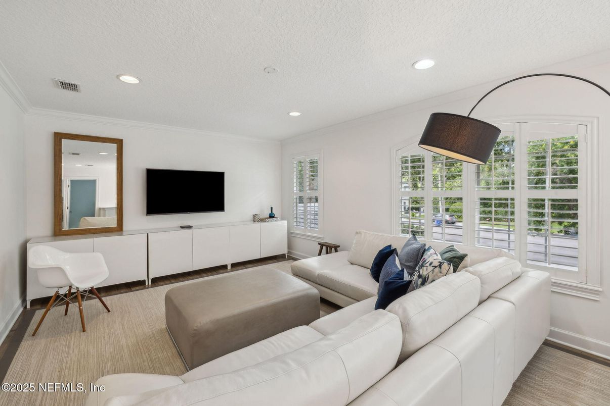 Interior, Living room, Recessed Lighting