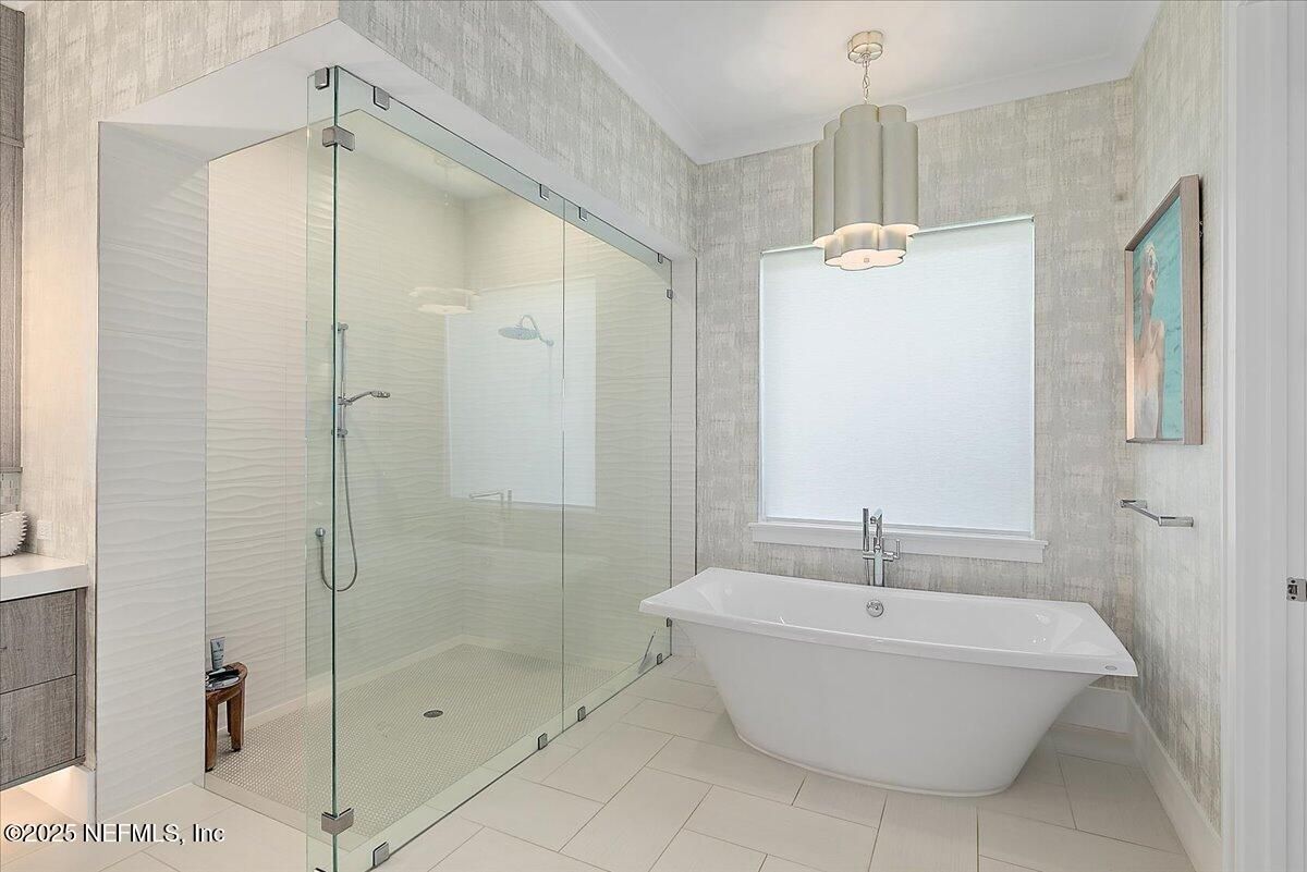 Bathroom, Free Standing Baths, Glass Shower, Interior