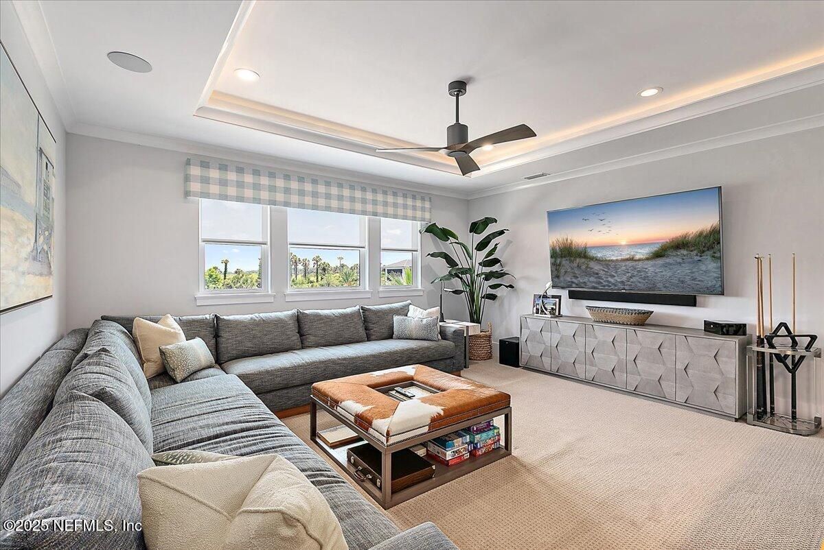 Interior, Living room, Recessed Lighting