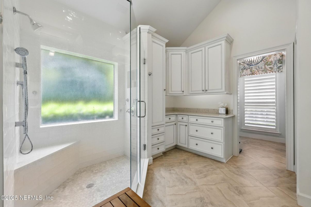 Bathroom, Glass Shower, Interior, Marble