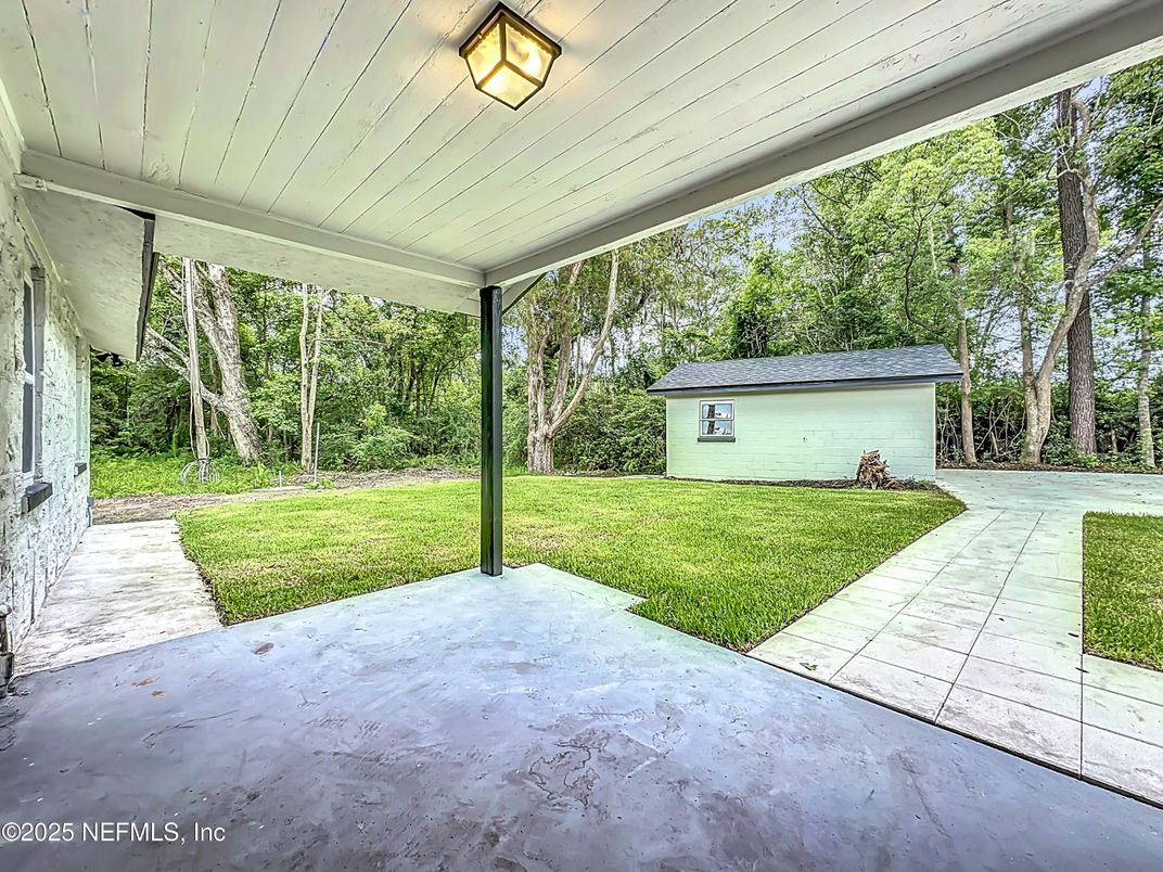 Backyard, Detached Garage, Exterior