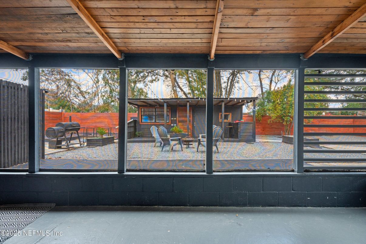 Interior, Sun Room, Wooden Ceilings
