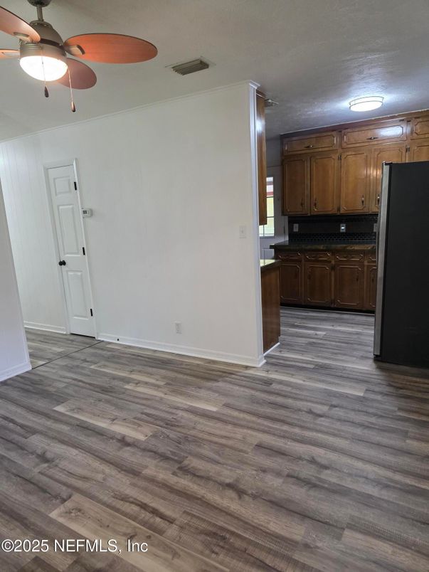 Empty room, Interior, Kitchen, Wood Texture Flooring