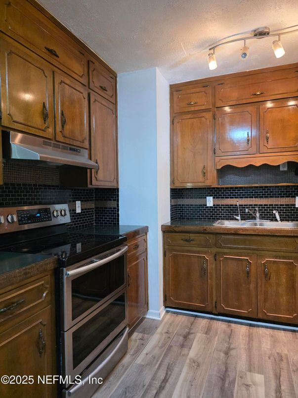 Interior, Kitchen, Wood Texture Flooring