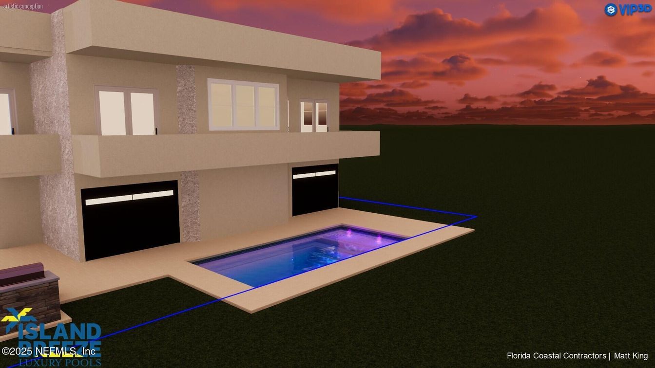 Exterior, Facade, Pool, Modern