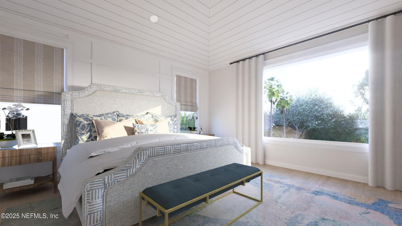 Bedroom, Interior, Wood Texture Flooring