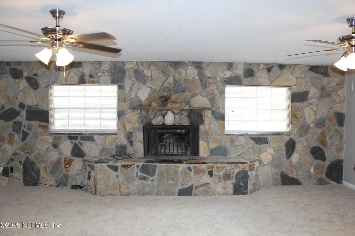Empty room, Fireplace, Interior, Stone Walls