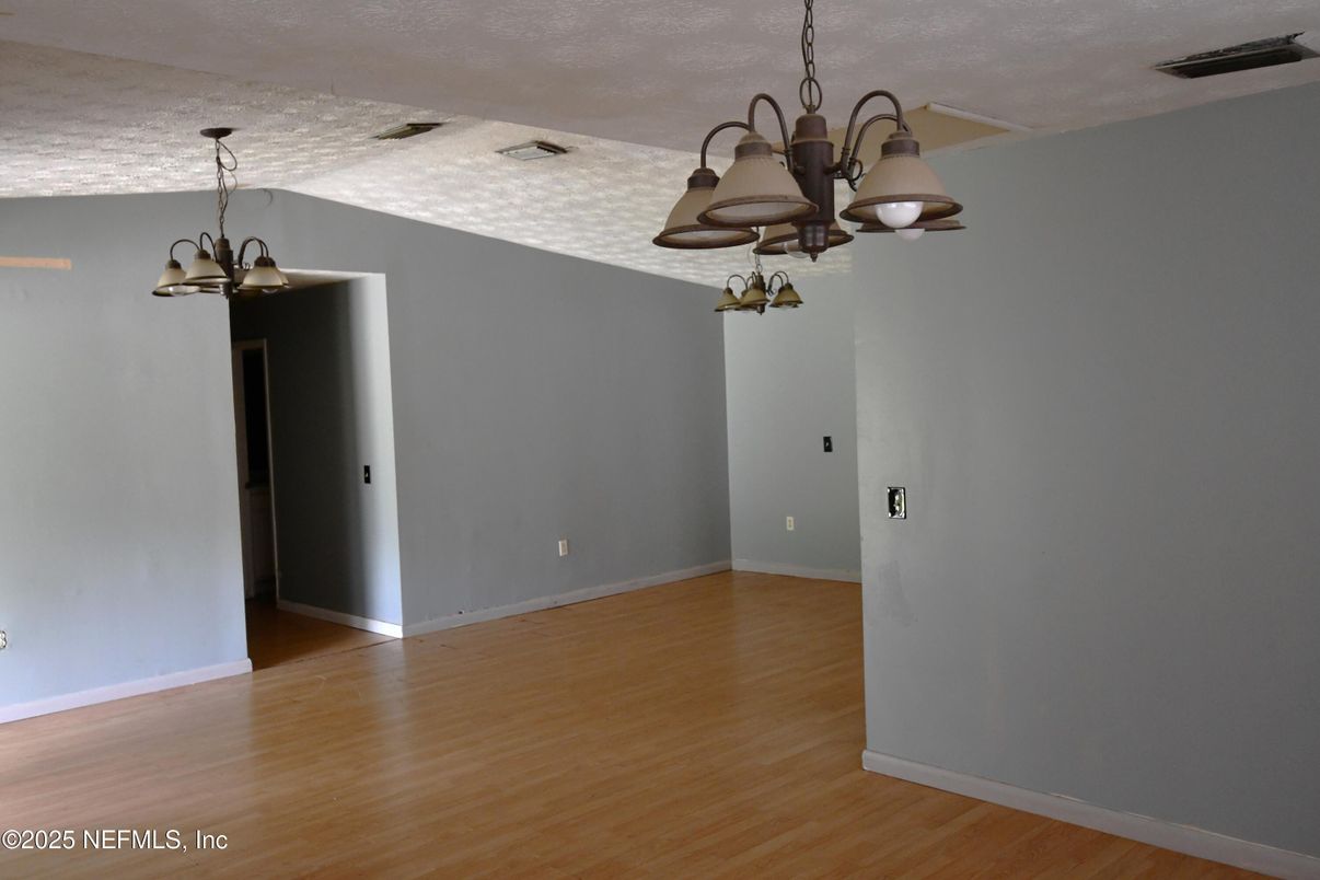 Chandelier, Interior, Wood Texture Flooring
