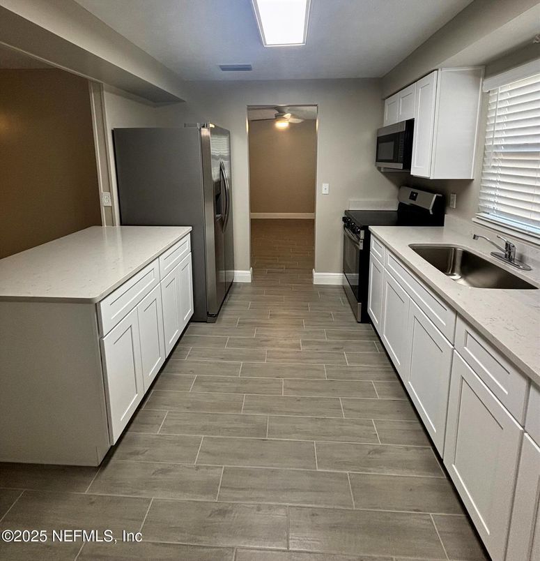 Interior, Kitchen, Wood Texture Flooring