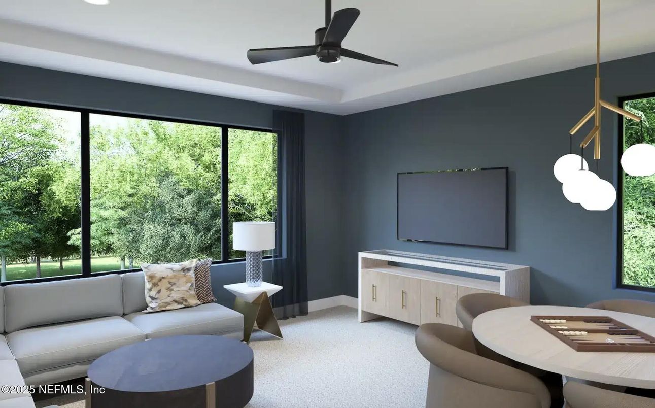 Dining room, Interior, Living room, Pendant Lights, Recessed Lighting