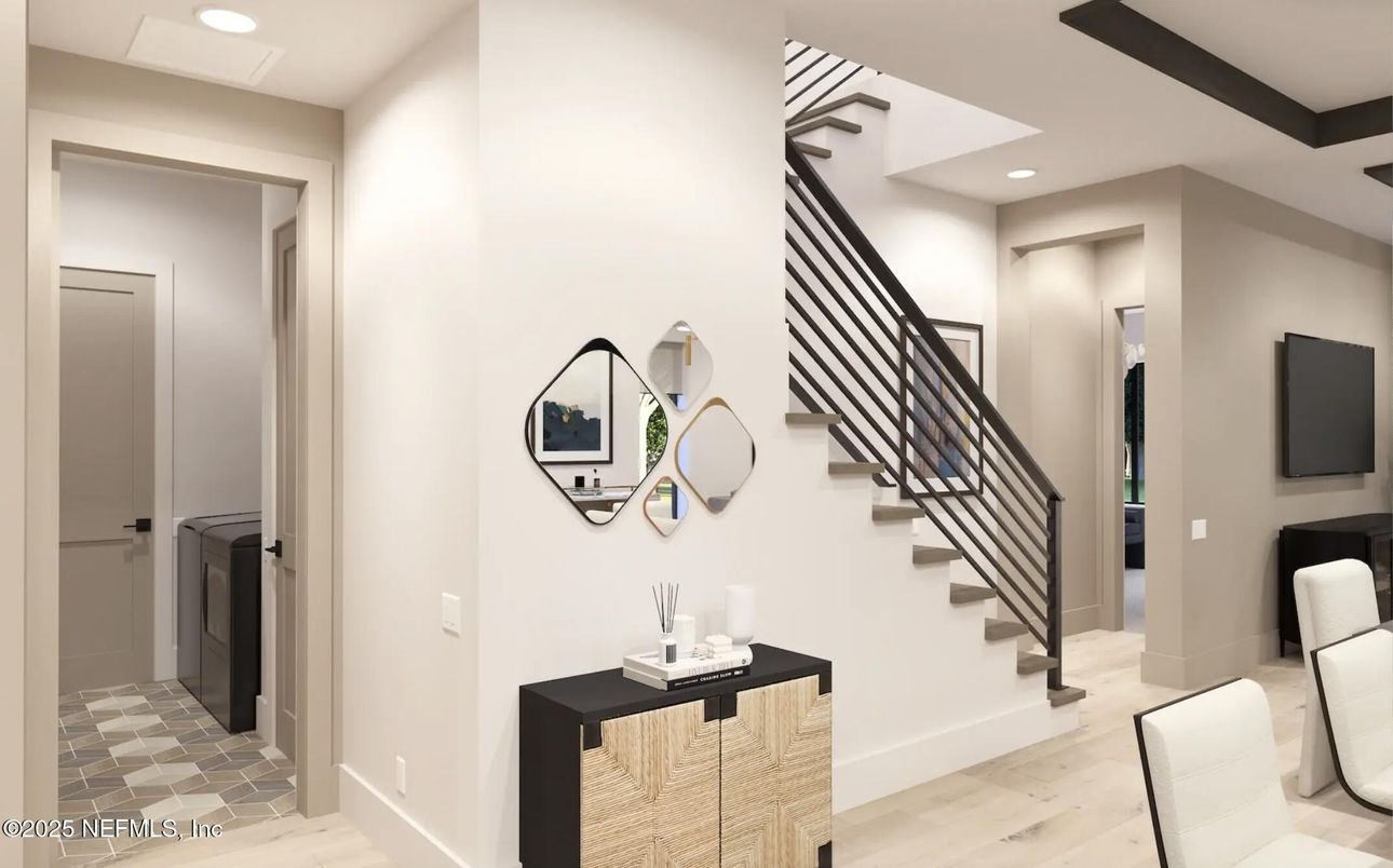 Interior, Recessed Lighting, Wood Texture Flooring