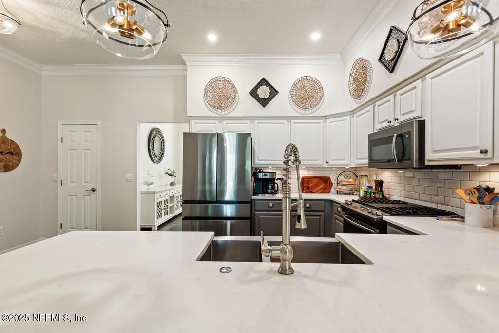 Interior, Kitchen, Recessed Lighting, Stainless Steel Appliances