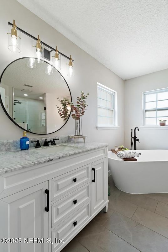 Bathroom, Dual Sink Vanities, Free Standing Baths, Interior