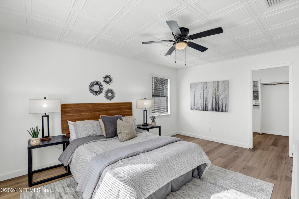 Bedroom, Interior, Wood Texture Flooring