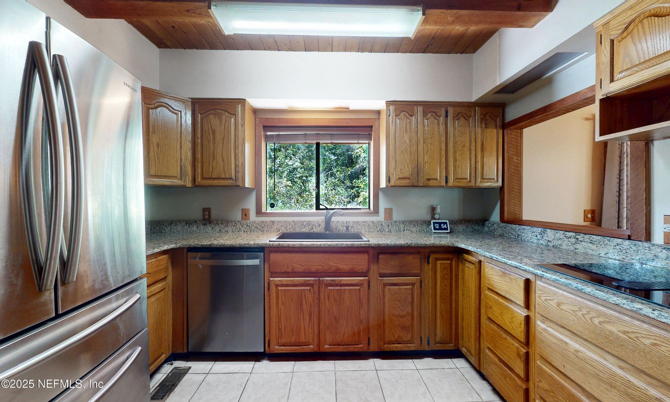 Interior, Kitchen, Stainless Steel Appliances, Wooden Ceilings