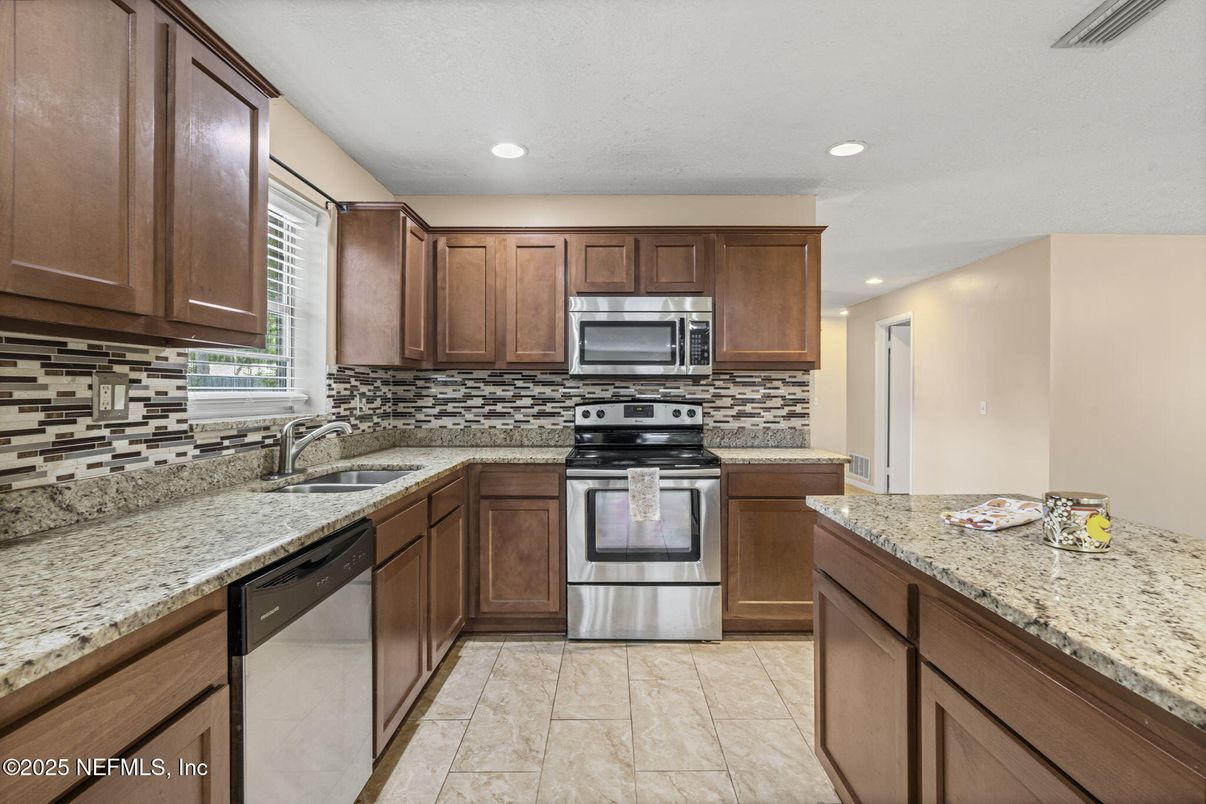 Interior, Kitchen, Recessed Lighting, Stainless Steel Appliances