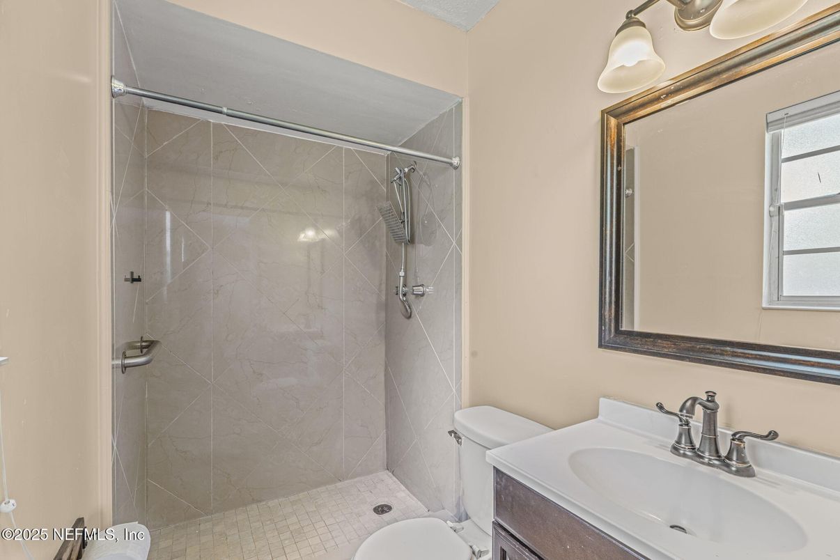 Bathroom, Glass Shower, Interior, Marble Walls