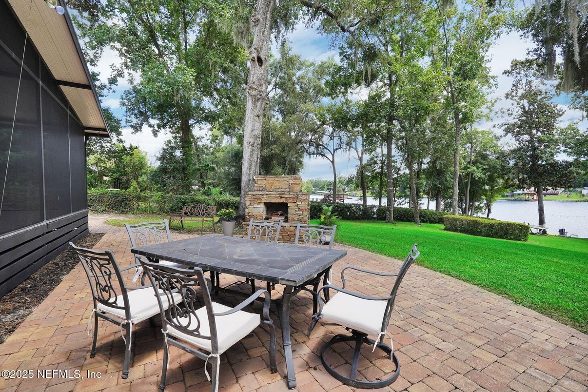 Backyard, Exterior, Fireplace, Water