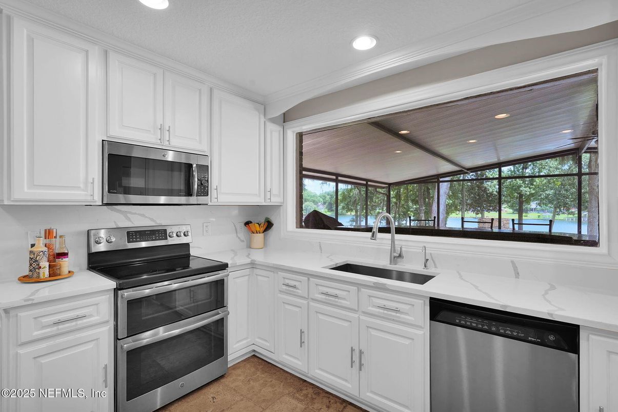 Interior, Kitchen, Recessed Lighting, Stainless Steel Appliances