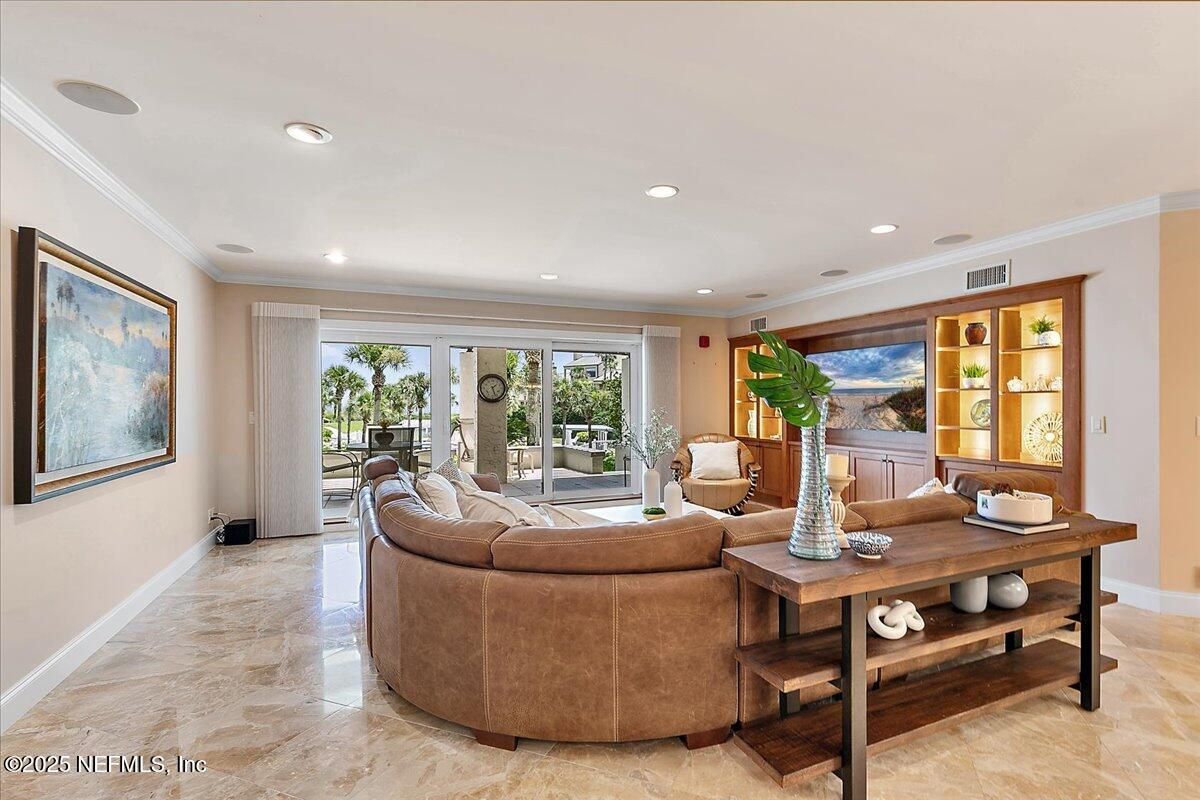 Interior, Living room, Recessed Lighting
