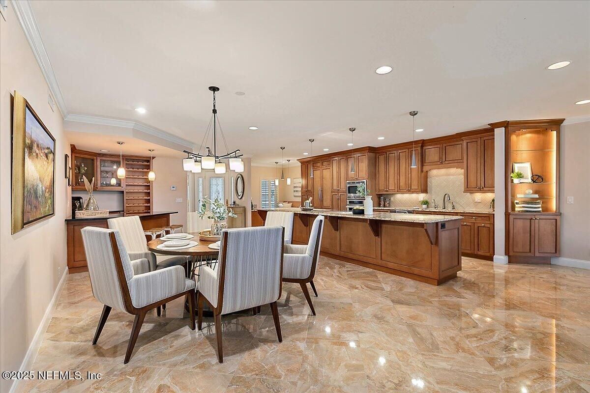 Dining room, Interior, Kitchen, Pendant Lights, Recessed Lighting